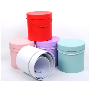 Cardboard Cylinder Packaging | Round Gift Box Set Three